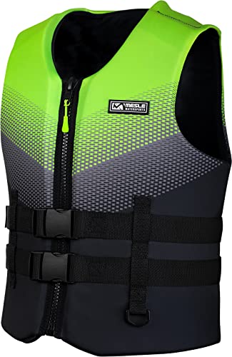 MESLE Neopren Schwimmweste Erwachsene NYO 3D, 50N Prallschutzweste Herren, leichte Auftriebsweste, Schwimmhilfe Erwachsene für SUP, Boot, Kajak, Wakeboard, Jetski, Wasserski von Mesle