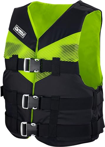 Mesle Schwimmweste Erwachsene V210, Leichte Schwimmhilfe für Herren & Damen, 50N Auftriebsweste Sup, Schwimmen, Kajak, Prallschutzweste Wakeboard, Wasserski, Jetski Mesle Schwimmweste Erwachsene V210, Leichte Schwimmhilfe für Herren & Damen, 50N Auftriebsweste Sup, Schwimmen, Kajak, Prallschutzweste Wakeboard, Wasserski, Jetski von Mesle