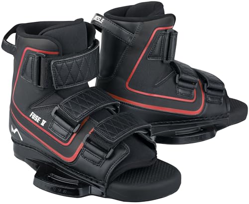 MESLE Wakeboard-Bindung Fuse V, Klettverschluss Bindung, Open Toe Boots mit 6'' Base Plate, enormer Halt, großer Verstellbereich von Mesle