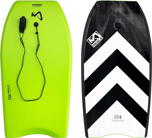 Mesle Bodyboard Speed Skin, für Kinder & Erwachsene bis 100 kg, großes Schwimmbrett zum Surfen & Wellenreiten am Strand, für Anfänger & Fortgeschrittene von Mesle