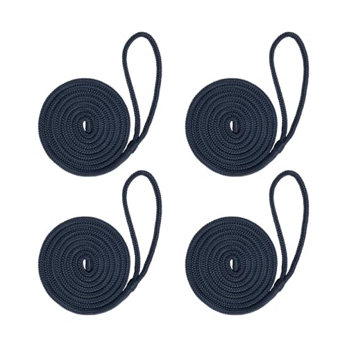 Mesle Fenderleine mit Auge 4er Set, Seil für Fender Boot, Festmacherleine, Seil am Bootsfender befestigen an Boot, Schiff, Yacht Mesle Fenderleine mit Auge 4er Set, Seil für Fender Boot, Festmacherleine, Seil am Bootsfender befestigen an Boot, Schiff, Yacht von Mesle