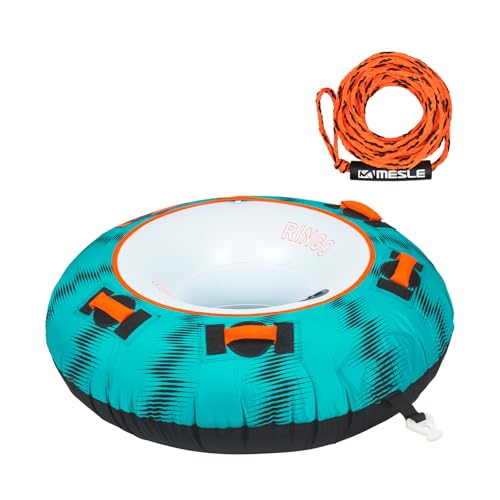 Mesle Funtube Ringo 54', Set mit Leine, 1-2 Personen Donut Wasserreifen aufblasbar, Towable Tube für Kinder & Erwachsene, Wasser Schleppring für Boot & Jetski, Wasserreifen zum Ziehen Mesle Funtube Ringo 54', Set mit Leine, 1-2 Personen Donut Wasserreifen aufblasbar, Towable Tube für Kinder & Erwachsene, Wasser Schleppring für Boot & Jetski, Wasserreifen zum Ziehen von Mesle