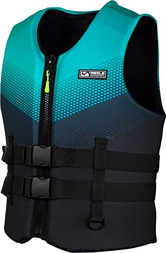 MESLE Neopren Schwimmweste Erwachsene NYO 3D, 50N Prallschutzweste Herren, leichte Auftriebsweste, Schwimmhilfe Erwachsene für SUP, Boot, Kajak, Wakeboard, Jetski, Wasserski von Mesle