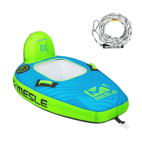 Mesle Tube Boot Bumper Set mit Leine, 1 Person Funtube Wassersport, Wasserreifen aufblasbar, Towable Tube für Kinder & Erwachsene, Schleppring für Motorboot & Jetski, Wasserring zum Ziehen Mesle Tube Boot Bumper Set mit Leine, 1 Person Funtube Wassersport, Wasserreifen aufblasbar, Towable Tube für Kinder & Erwachsene, Schleppring für Motorboot & Jetski, Wasserring zum Ziehen von Mesle