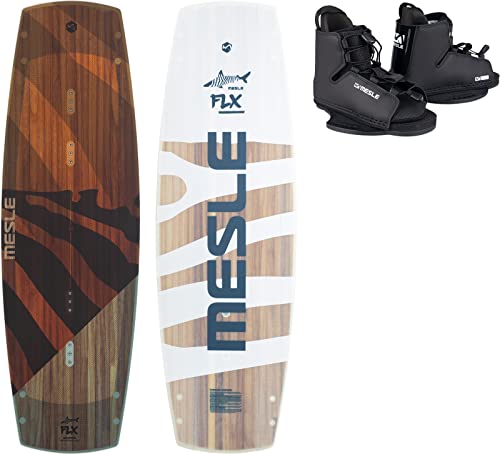 Mesle Wakeboard Set FLX mit Duro Bindung, Flex Wakeboard für Obstacles mit Slider Base, Seilbahn Board für Fortgeschrittene bis Profis Mesle Wakeboard Set FLX mit Duro Bindung, Flex Wakeboard für Obstacles mit Slider Base, Seilbahn Board für Fortgeschrittene bis Profis von Mesle
