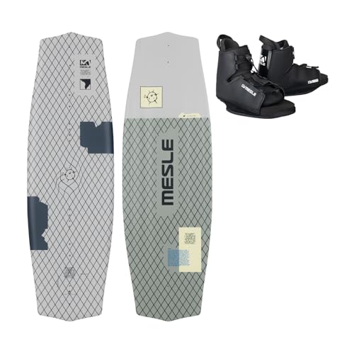 Mesle Wakeboard-Set Liberty 128 cm mit Duro Bindung, Package für Kinder/Jugendliche, Board für Anfänger und Fortgeschrittene, Körpergewicht 20 bis 50 kg, blau schwarz von Mesle