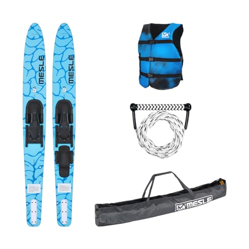 Mesle Wasser-Ski Set Strato 170 cm mit Weste Sportsman + Leine Combo + Tasche Universal, Anfänger und Fortgeschrittene Combo-Ski für Erwachsene Mesle Wasser-Ski Set Strato 170 cm mit Weste Sportsman + Leine Combo + Tasche Universal, Anfänger und Fortgeschrittene Combo-Ski für Erwachsene von Mesle