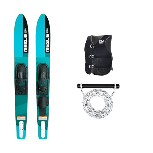 Mesle Wasser-Ski Set XPlore 157 cm mit Weste Sportsman + Leine Set, Anfänger und Fortgeschrittene Combo-Ski Ausrüstung für Jugendliche und Erwachsene Mesle Wasser-Ski Set XPlore 157 cm mit Weste Sportsman + Leine Set, Anfänger und Fortgeschrittene Combo-Ski Ausrüstung für Jugendliche und Erwachsene von Mesle