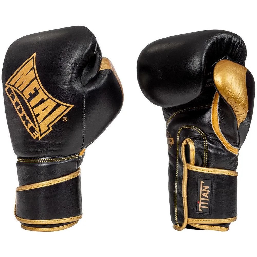 Metal Boxe Mbgan400 Artificial Leather Boxing Gloves Schwarz 8 oz von Metal Boxe