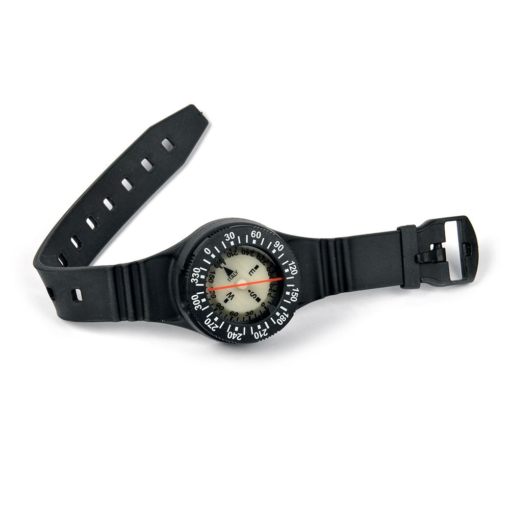 Metalsub Compass With Strap In Rubber Schwarz von Metalsub