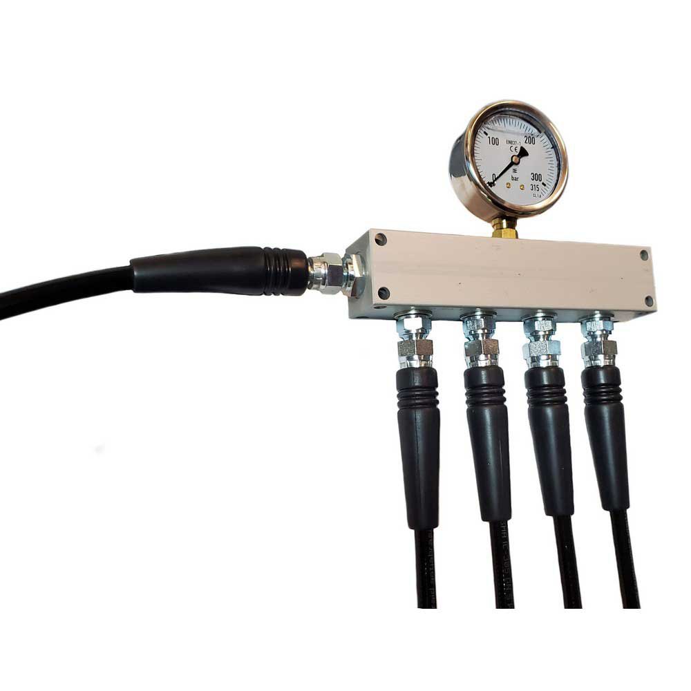 Metalsub Verteilerblock Mit Manometer G 1/4´´ Eingang 4 Ausgänge Metalsub Verteilerblock Mit Manometer G 1/4´´ Eingang 4 Ausgänge von Metalsub