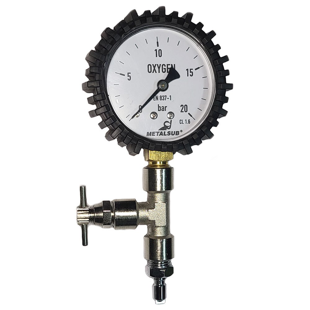 Metalsub Medium Pressure Adjustment With Purge 0-25 Bar Manometer von Metalsub