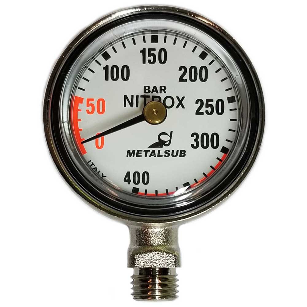 Metalsub Nitrox Gauge Capsule Diameter 50 Mm Silber von Metalsub