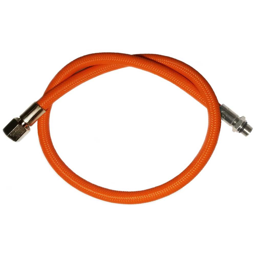 Metalsub Regulator Flex Hose Male 1/2´´ Unf Orange 102 cm von Metalsub