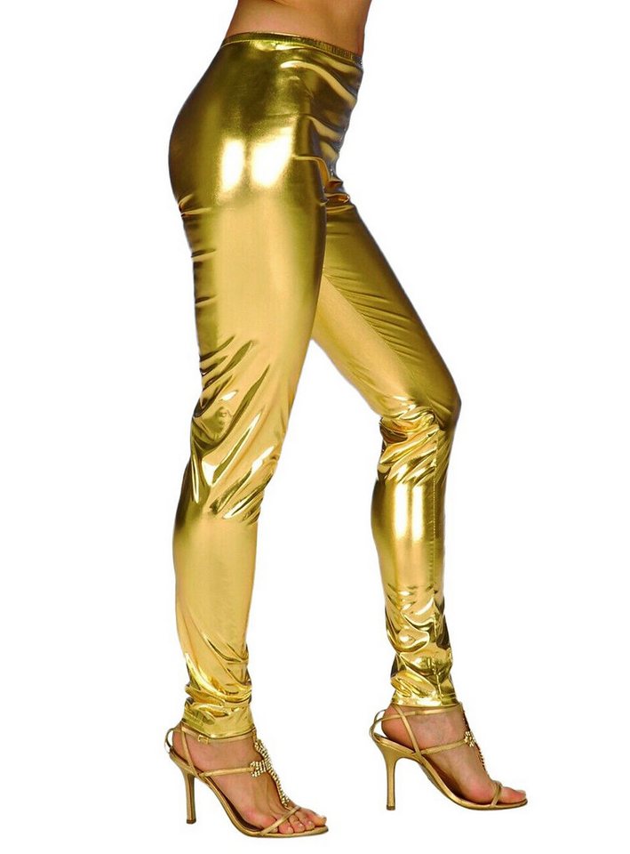 Metamorph Kostüm Leggings gold-metallic, Hautenge Hose für Disco Dancer im dekandenten Design! Metamorph Kostüm Leggings gold-metallic, Hautenge Hose für Disco Dancer im dekandenten Design! von Metamorph