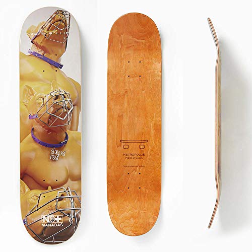 Metropollie Skateboard-Board mit Maulkorb, für Kinder, Jugendliche, Anfänger, 7-lagig, 100 % kanadisches Ahornholz Metropollie Skateboard-Board mit Maulkorb, für Kinder, Jugendliche, Anfänger, 7-lagig, 100 % kanadisches Ahornholz von Metropollie