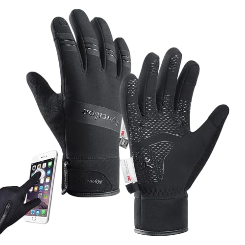 Frostfit - Thermo Handschuhe Herren Handschuhe Damen Touchscreen Winterhandschuhe Fahrrad Winterhandschuhe Fahrradhandschuhe Winddichte Laufhandschuhe Laufen Radfahren Wasserdichte Lsolation Gloves von Mfhmom