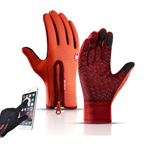 Frostfit - Thermo Handschuhe Herren Handschuhe Damen Touchscreen Winterhandschuhe Fahrrad Winterhandschuhe Fahrradhandschuhe Winddichte Laufhandschuhe Laufen Radfahren Wasserdichte Lsolation Gloves von Mfhmom