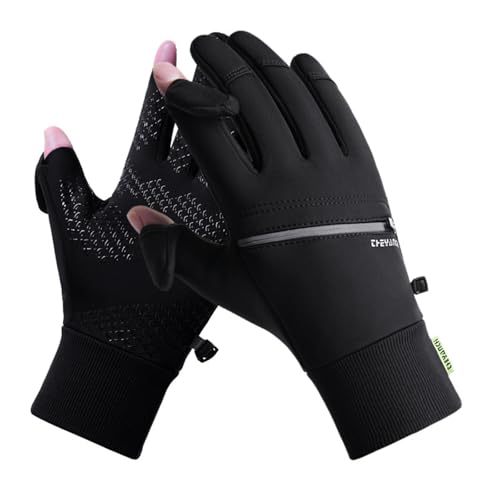 Mfhmom Frostfit - Thermo Fahrradhandschuhe Herren Handschuhe Damen Touchscreen Winterhandschuhe Wasserabweisende Winddichte Laufhandschuhe Gefüttert Laufen Radfahren rutschfeste Sporthandschuhe von Mfhmom