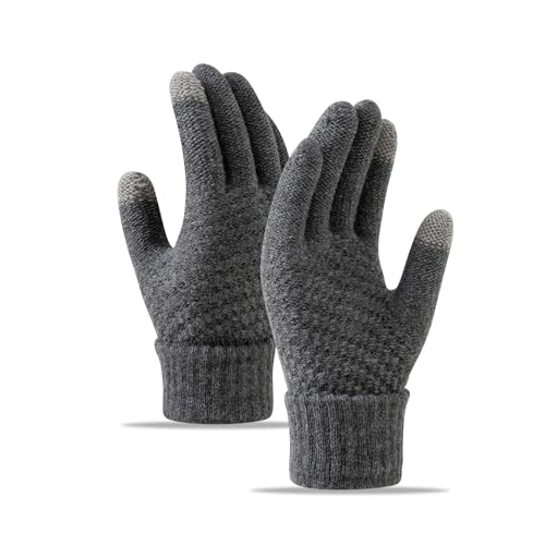 Mfhmom Frostfit - Thermo Handschuhe Herren Handschuhe Damen Touchscreen Winterhandschuhe Fahrrad Winterhandschuhe Fahrradhandschuhe Acryl Laufhandschuhe Laufen Radfahren Polyester Gloves von Mfhmom