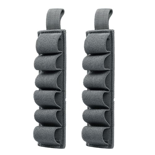 MiOYOOW 2-teiliger Patronenhalter Taktischer Nylon Munitionshalter Halter tragbare Schrotflintenpatronenträger Munitionstasche für 6 Runden MiOYOOW 2-teiliger Patronenhalter Taktischer Nylon Munitionshalter Halter tragbare Schrotflintenpatronenträger Munitionstasche für 6 Runden von MiOYOOW