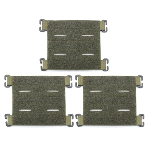3 Stück Molle Patchpanels mit Schneidschlaufe, Taktische Patchboards mit Haken für Rucksäcke Westen Chest Rigs und Taktische Beutel 3 Stück Molle Patchpanels mit Schneidschlaufe, Taktische Patchboards mit Haken für Rucksäcke Westen Chest Rigs und Taktische Beutel von MiOYOOW