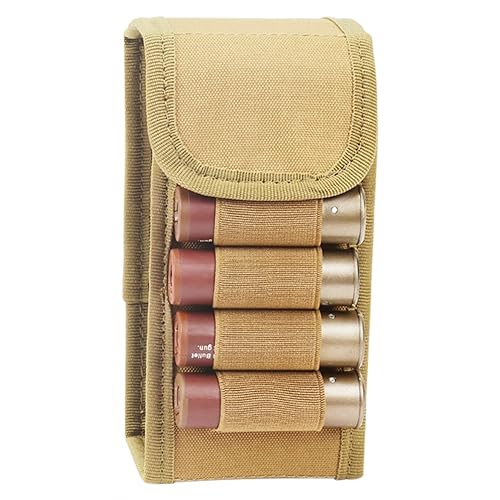 6 Round Munition Tasche, Patronenetui Shell Molle Tasche, Taktische Shell Halter Munition Patronenhalter für 12 Gauge von MiOYOOW