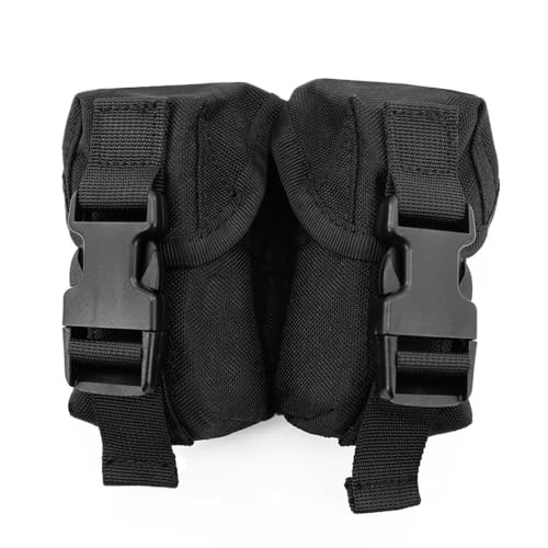 Doppelte Granatentasche, Taktische Zubehörtaschen, Kleine Molle Werkzeugtasche für Jagdschießen Doppelte Granatentasche, Taktische Zubehörtaschen, Kleine Molle Werkzeugtasche für Jagdschießen von MiOYOOW