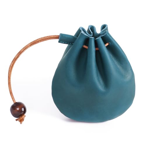 Geldbörse mit Kordelzug, Mini Mittelalter Schlüsselmappe,Leder Würfeltasche Münzbeutel mit Kordelzug für Männer Frauen Erwachsene Geldbörse mit Kordelzug, Mini Mittelalter Schlüsselmappe,Leder Würfeltasche Münzbeutel mit Kordelzug für Männer Frauen Erwachsene von MiOYOOW