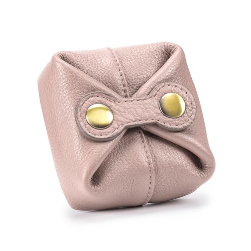 MiOYOOW Leder Münzbeutel, Münzbörse Klein Mini Geldbeutel Münz Organizer Beutel, Vintage Wechselgeldhalter mit Doppeltem Druckknopf für Damen und Herren MiOYOOW Leder Münzbeutel, Münzbörse Klein Mini Geldbeutel Münz Organizer Beutel, Vintage Wechselgeldhalter mit Doppeltem Druckknopf für Damen und Herren von MiOYOOW
