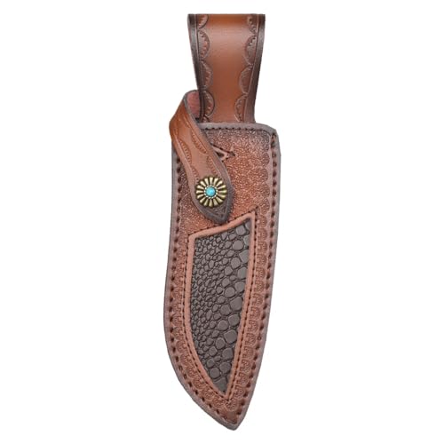 Messerscheide, Leder Messertasche, Faltbarer Taschenmesser Hülle, EDC Organizer Holster mit Schnappverschluss und Gürtelschlaufe für 6,4 Zoll Klingenmesser Messerscheide, Leder Messertasche, Faltbarer Taschenmesser Hülle, EDC Organizer Holster mit Schnappverschluss und Gürtelschlaufe für 6,4 Zoll Klingenmesser von MiOYOOW
