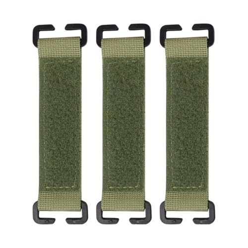 3 STÜCKE Taktische Patches Aufhänger Molle Befestigung tragbarer Klett Display Halter für Outdoor Rucksack Taktische Weste Molle System von MiOYOOW