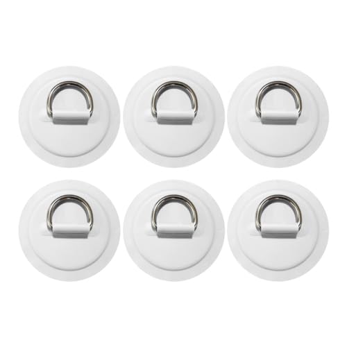 MiOYOOW 6PCS D-Ring-Patch, Edelstahl-D-Ring-Patch PVC Paddelboard Zubehör für Schlauchboot Paddelboard Kanu Floß MiOYOOW 6PCS D-Ring-Patch, Edelstahl-D-Ring-Patch PVC Paddelboard Zubehör für Schlauchboot Paddelboard Kanu Floß von MiOYOOW