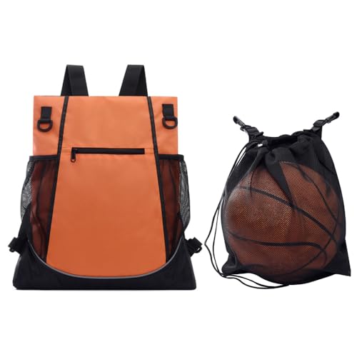 MiOYOOW Basketballtasche Rucksäcke, wasserdichte Fußballtasche mit Abnehmbarer Netztasche, Sporttasche mit Mehreren Taschen für Basketball Fußball Volleyball Kleidung Tablets Laptops von MiOYOOW