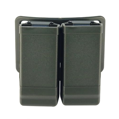 Doppelpistolenmagazintasche, Pistolenmagazintaschenhalter Doppelstapelholster mit Gürtelclip Fit für Glock Doppelpistolenmagazintasche, Pistolenmagazintaschenhalter Doppelstapelholster mit Gürtelclip Fit für Glock von MiOYOOW