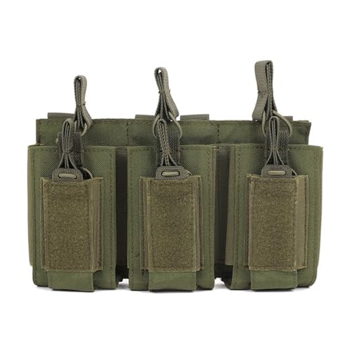 Magazintasche, Magazine Pouch Triple Magazine Holster mit verstellbaren Bungee Straps für M4 M14 M1911 Magazine von MiOYOOW