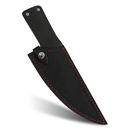 MiOYOOW Messerscheide aus Leder 20,3 cm Messerkopfscheide Leder Messer Scheide mit Gürtelschlaufe für Camping Jagd von MiOYOOW