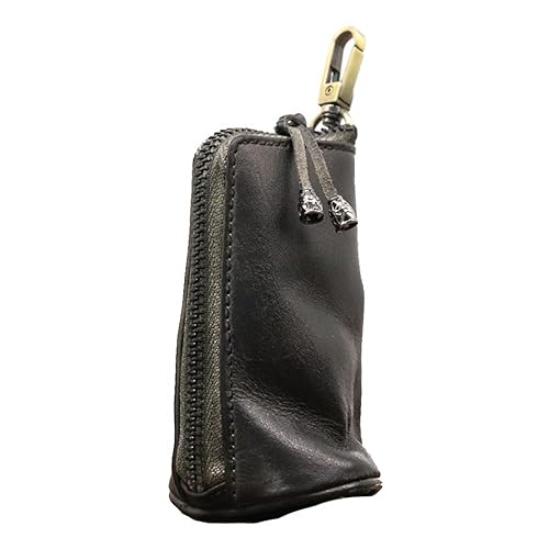 MiOYOOW Münzbeutel aus Leder mit Reißverschluss, Ledergeldbeutel Mittelalterlicher Münz Organizer, Mini Portemonnaie Tragbarer Vintage Wechselhalter für Bargeld Schlüssel Münzen MiOYOOW Münzbeutel aus Leder mit Reißverschluss, Ledergeldbeutel Mittelalterlicher Münz Organizer, Mini Portemonnaie Tragbarer Vintage Wechselhalter für Bargeld Schlüssel Münzen von MiOYOOW