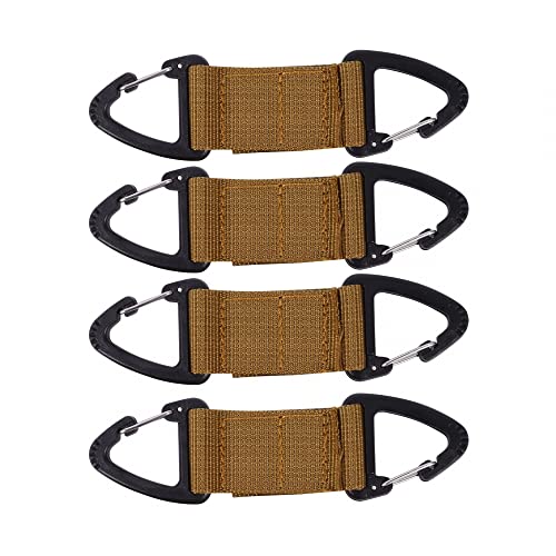 Multifunktion Schlüsselanhänger, 4 PCS Gürtel karabiner Halter Outdoor Karabinerclip für Outdoor Camping Camping von MiOYOOW