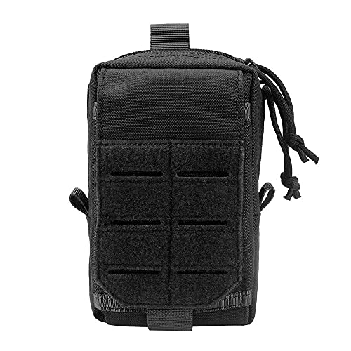 Tactical Molle Tasche, 1000D EDC Zusatztasche wasserdichte Tasche Geldbörse für die Camping Jagd 17x10x5cm von MiOYOOW