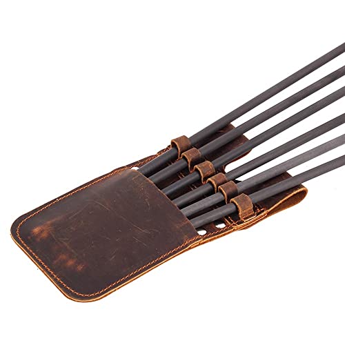Taschen-Pfeilköcher tragbarer Pfeil-Taillenköcher aus PU-Leder Jagdzubehör zum Halten von 6 Pfeilen Taschen-Pfeilköcher tragbarer Pfeil-Taillenköcher aus PU-Leder Jagdzubehör zum Halten von 6 Pfeilen von MiOYOOW
