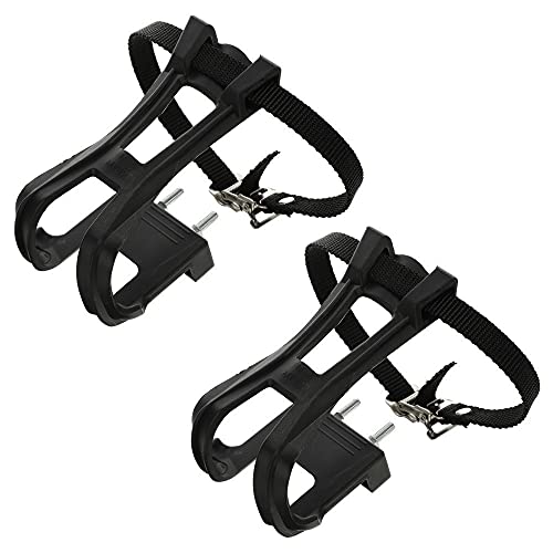 MiOYOOW Set Zehenclip und Riemen, 1 Paar Toe-Clips mit Riemen, Verstellbare Pedalklemme und Riemen für Mountainbikes, Radfahren, MTB, Rennrad MiOYOOW Set Zehenclip und Riemen, 1 Paar Toe-Clips mit Riemen, Verstellbare Pedalklemme und Riemen für Mountainbikes, Radfahren, MTB, Rennrad von MiOYOOW