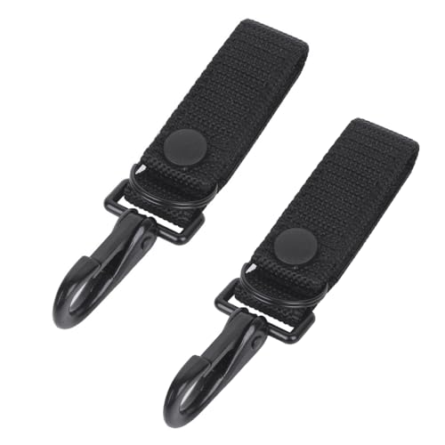 Molle Gurtclips, 2 Stück Taktischer Karabinerhaken aus Nylon, Gürtel Karabiner mit Klettverschluss und Knopf für Gürtel mit Einer Breite von Bis zu 6cm Molle Gurtclips, 2 Stück Taktischer Karabinerhaken aus Nylon, Gürtel Karabiner mit Klettverschluss und Knopf für Gürtel mit Einer Breite von Bis zu 6cm von MiOYOOW