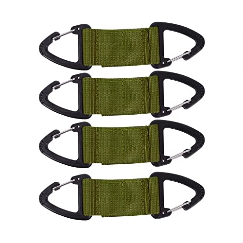 Multifunktion Schlüsselanhänger, 4 PCS Gürtel karabiner Halter Outdoor Karabinerclip für Outdoor Camping Camping von MiOYOOW