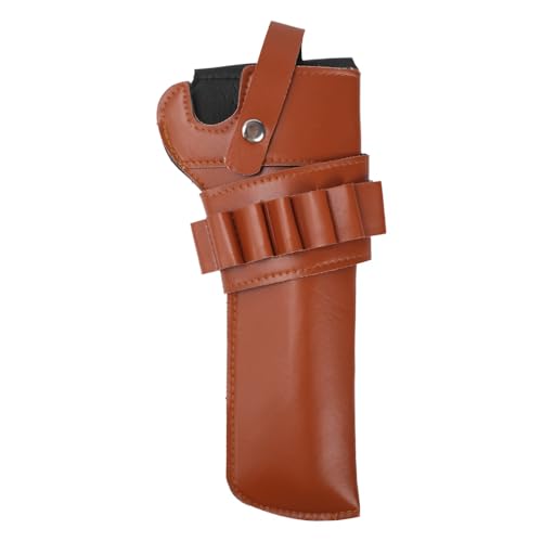 Revolverholster, Western Cowboy Pistolenholster, Verstellbares Leder Pistolenhalfter mit Patronentasche für Die Outdoor Jagd Revolverholster, Western Cowboy Pistolenholster, Verstellbares Leder Pistolenhalfter mit Patronentasche für Die Outdoor Jagd von MiOYOOW