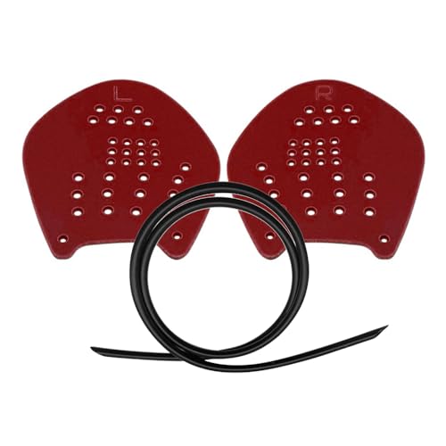 Swimming Paddles, Leichte Schwimmtrainings Handpaddel mit Verstellbaren Riemen, Schwimm Trainingsgerät für Damen und Herren Swimming Paddles, Leichte Schwimmtrainings Handpaddel mit Verstellbaren Riemen, Schwimm Trainingsgerät für Damen und Herren von MiOYOOW