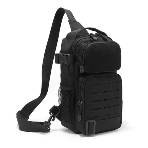 Taktische Schultertasche, Verstellbare Umhängetasche Militärische Brusttasche für Outdoor Radfahren Laufen Angeln Camping Klettern von MiOYOOW