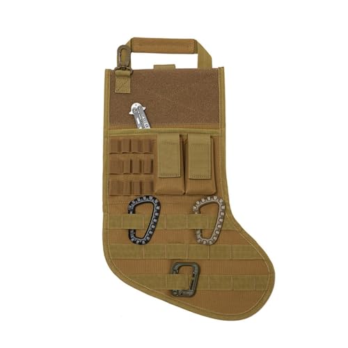 Taktischer Weihnachtsstrumpf, Strumpf-Form Molle Militärische Gürteltasche mit Griff Süßigkeiten Weihnachtssocken Aufhängen Dekoration für Outdoor und Weihnachtsdekorationen Taktischer Weihnachtsstrumpf, Strumpf-Form Molle Militärische Gürteltasche mit Griff Süßigkeiten Weihnachtssocken Aufhängen Dekoration für Outdoor und Weihnachtsdekorationen von MiOYOOW