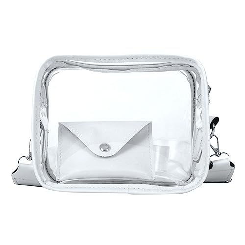 Transparente Umhängetasche Durchsichtige Tasche mit kleiner Geldbörse wasserdichte Transparente Tasche aus PVC für Strandschwimmkonzerte Transparente Umhängetasche Durchsichtige Tasche mit kleiner Geldbörse wasserdichte Transparente Tasche aus PVC für Strandschwimmkonzerte von MiOYOOW