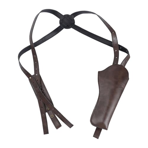 Verdecktes Revolverholster, Retro Holster aus Der Mitte des Jahrhunderts, Verstellbares Westernholster, Doppeltes Lederholster mit Einschusslöchern für die Meisten Revolver Verdecktes Revolverholster, Retro Holster aus Der Mitte des Jahrhunderts, Verstellbares Westernholster, Doppeltes Lederholster mit Einschusslöchern für die Meisten Revolver von MiOYOOW